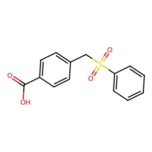 4-[(Benzenesulfonyl)methyl]benzoic acid structure