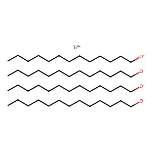 1-Tridecanol, titanium(4+) salt (4:1) structure