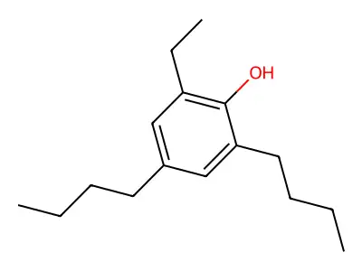 2,4-Dibutyl-6-ethylphenol structure