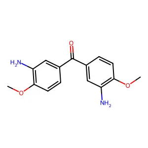Bis(3-amino-4-methoxyphenyl)methanone structure