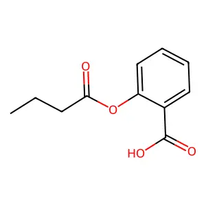 2-(1-氧代丁氧基)苯甲酸 structure
