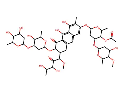 Chromomycin A4 structure