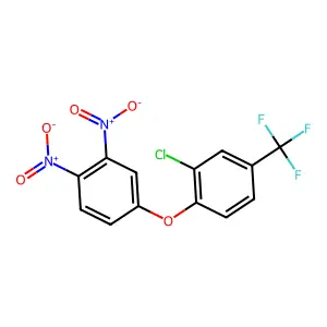 Benzene, 2-chloro-1-(3,4-dinitrophenoxy)-4-(trifluoromethyl)- structure