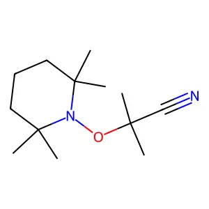 2-Methyl-2-(2,2,6,6-tetramethylpiperidin-1-yloxy)propionitrile structure