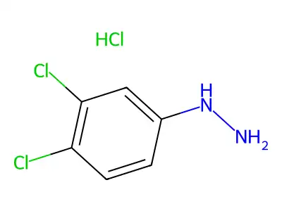 (3,4-Dichlorophenyl)hydrazine monohydrochloride structure