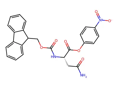 N-Fmoc-L-asparagine 4-nitrophenyl ester structure