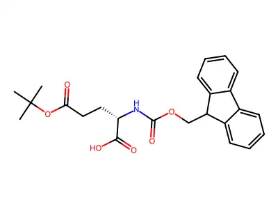 Fmoc-L-谷氨酸(OtBu)-OH一水合物 structure