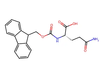 N(alpha)-fluorenylmethoxycarbonylglutamine structure