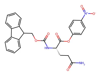4-Nitrophenyl (((9h-fluoren-9-yl)methoxy)carbonyl)-l-glutaminate structure