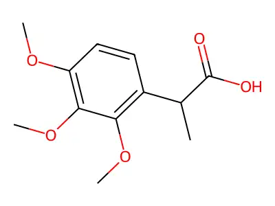 2-(2,3,4-Trimethoxyphenyl)propanoic acid structure