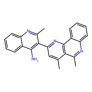 3-(4,5-Dimethylbenzo(H)-1,6-naphthyridin-2-yl)-2-methyl-4-quinolinamine structure