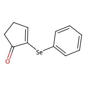 2-Cyclopenten-1-one, 2-(phenylseleno)- structure