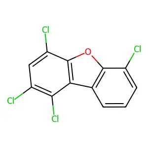 1,2,4,6-Tetrachlorodibenzofuran structure