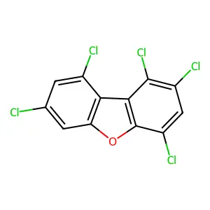1,2,4,7,9-Pentachlorodibenzofuran structure