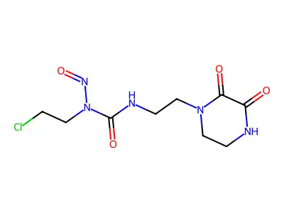 Urea, N-(2-chloroethyl)-N'-(2-(2,3-dioxo-1-piperazinyl)ethyl)-N-nitroso- structure