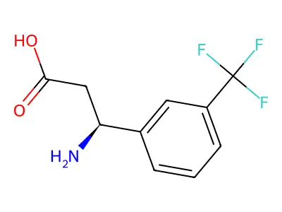 3-Amino-3-[3-(trifluoromethyl)phenyl]propanoic acid structure
