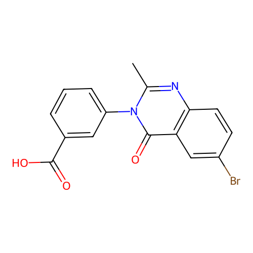 3-(6-bromo-2-methyl-4-oxoquinazolin-3(4H)-yl)benzoic acid structure