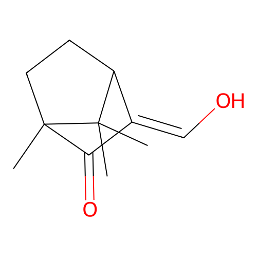 Hydroxymethylenecamphor structure