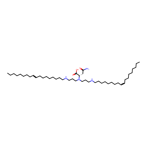 (Z,Z)-N,N2-Bis(3-(octadec-9-enylamino)propyl)-L-asparagine structure