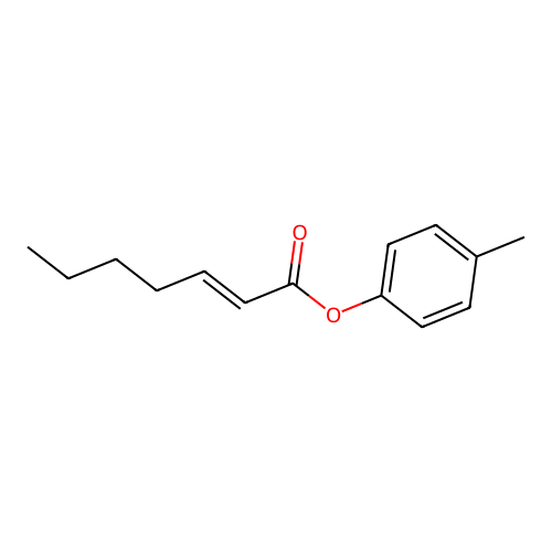 (4-Methylphenyl) hept-2-enoate structure