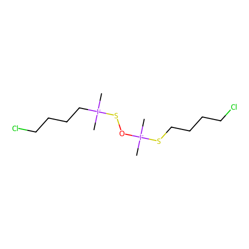 Bis(4-chlorobutyl)tetramethyldisiloxane structure