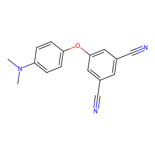 5-[4-(Dimethylamino)phenoxy]isophthalonitrile structure