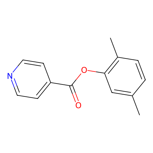 2,5-Dimethylphenyl isonicotinate structure