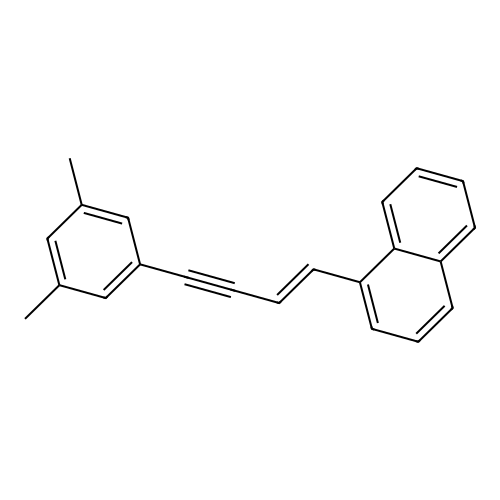 1-[4-(3,5-Dimethylphenyl)but-1-en-3-ynyl]naphthalene structure