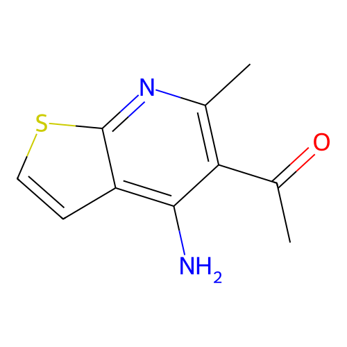 1-(4-Amino-6-methylthieno[2,3-b]pyridin-5-yl)ethanone structure