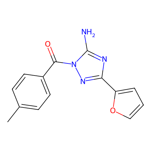 (5-Amino-3-furan-2-yl-[1,2,4]triazol-1-yl)-p-tolyl-methanone structure