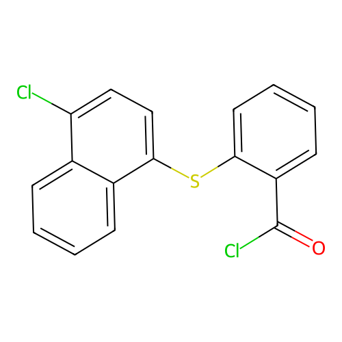 2-[(4-Chloro-1-naphthyl)sulfanyl]benzoyl chloride structure