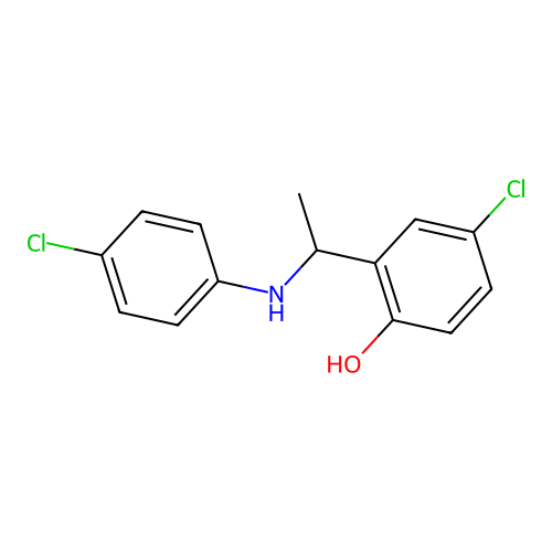 4-Chloro-2-[1-(4-chloroanilino)ethyl]phenol structure
