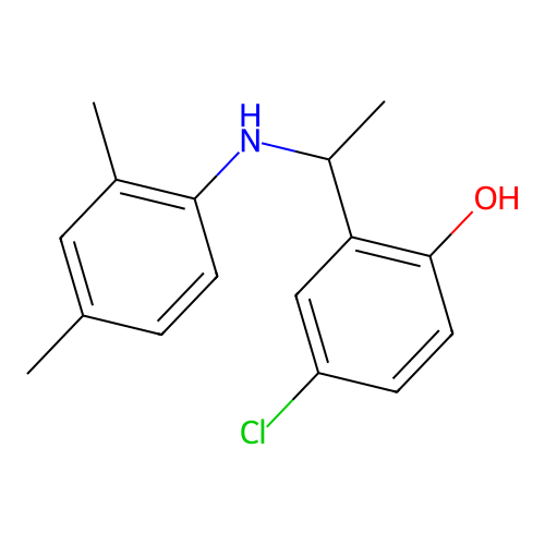 4-Chloro-2-[1-(2,4-dimethylanilino)ethyl]phenol structure