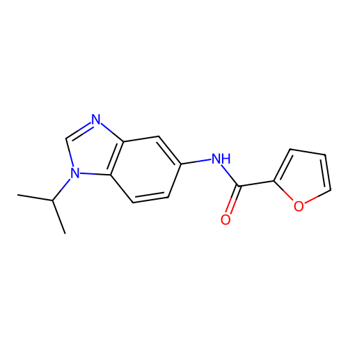 N-(1-isopropyl-1H-benzimidazol-5-yl)-2-furamide structure