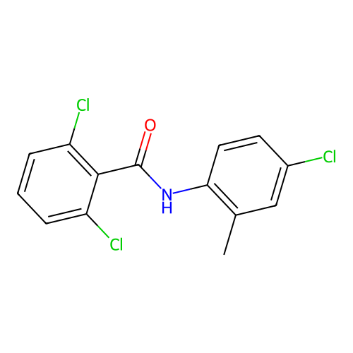 2,6-Dichloro-N-(4-chloro-2-methylphenyl)benzamide structure