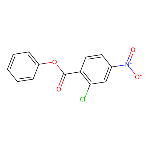 Phenyl 2-chloro-4-nitrobenzoate structure