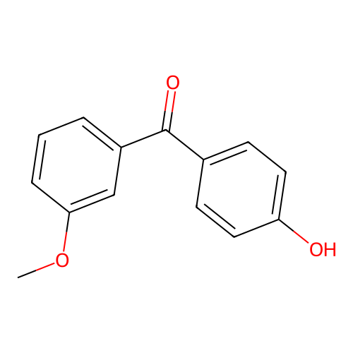 (4-Hydroxyphenyl)(3-methoxyphenyl)methanone structure