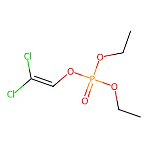 2,2-Dichlorovinyl diethyl phosphate structure