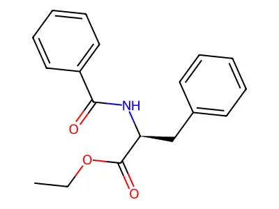 ethyl N-benzoylphenylalaninate structure