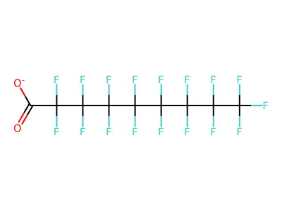 Perfluorononanoate structure