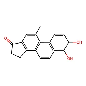 (3beta,5alpha,11beta,17beta)-9-Fluoro-17-methylandrostane-3,11,17-triol structure