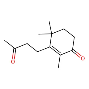2,4,4-Trimethyl-3-(3-oxobutyl)cyclohex-2-enone structure