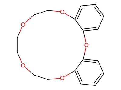 6,7,9,10,12,13-Hexahydrodibenzo[b,e][1,4,7,10,13]pentaoxacyclopentadecine structure