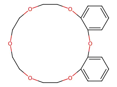 6,7,9,10,12,13,15,16-Octahydrodibenzo[b,e][1,4,7,10,13,16]hexaoxacyclooctadecine structure