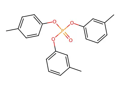 Bis(m-cresyl) p-cresyl phosphate structure