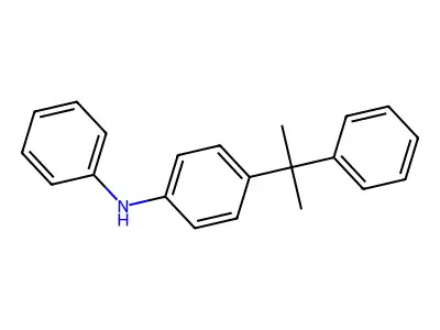 Benzenamine, 4-(1-methyl-1-phenylethyl)-N-phenyl- structure