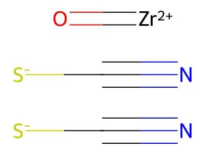 Zirconium, oxobis(thiocyanato-kappaS)- structure