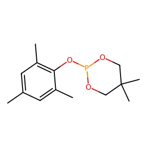 1,3,2-Dioxaphosphorinane, 5,5-dimethyl-2-(2,4,6-trimethylphenoxy)- structure