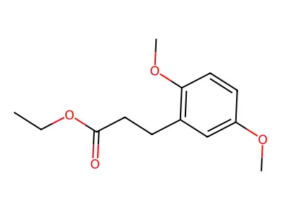 Benzenepropanoic acid, 2,5-dimethoxy-, ethyl ester structure