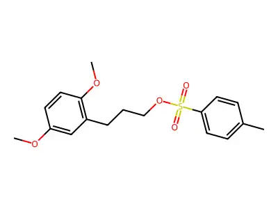 Benzenepropanol, 2,5-dimethoxy-, 1-(4-methylbenzenesulfonate) structure